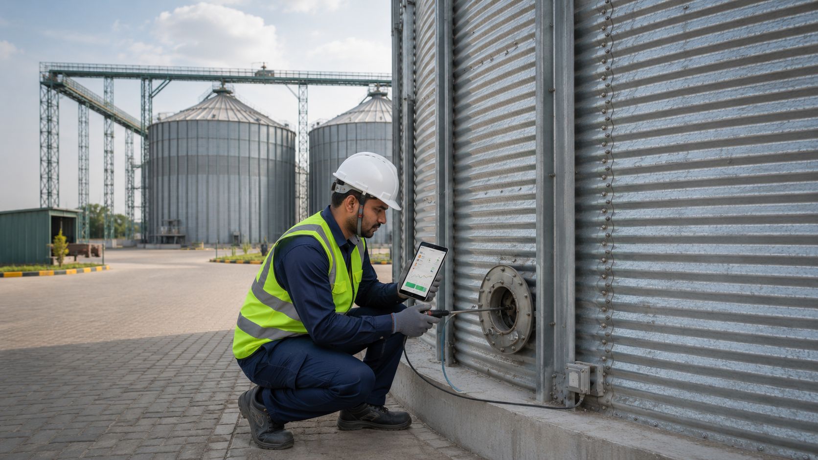 Handheld grain monitoring