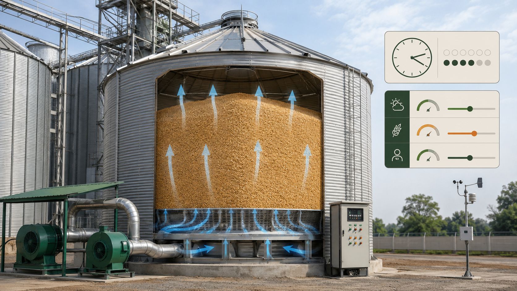 Aeration fan automation